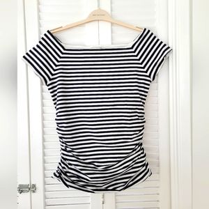 (Discontinued) Boden Maternity‎ Striped Navy T-shirt US Size 12